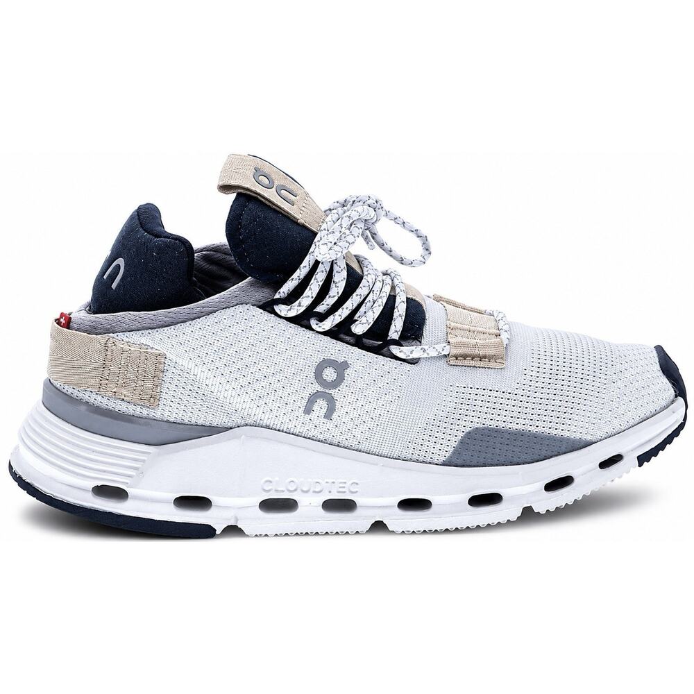 On Cloud Running Cloudnova Cloudtech sneakers White/Beige/Grey women’s size 3.5.